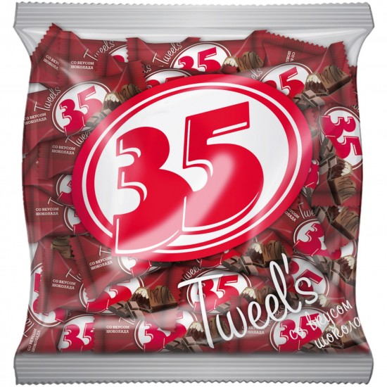 Кф. 35 TWEEL`S со вкусом шоколада пакет /Эссен/ 500 гр 5 шт