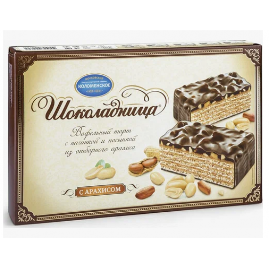 Торт Шоколадница с арахисом  /Колом/ 400 гр 1шт