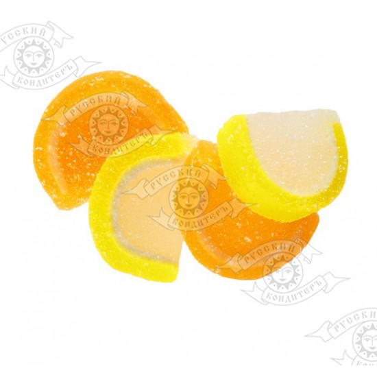 м-д Дольки Фруктовый нектар MINI с ароматом лимона и апельсина /Рус.кондитер/ 2,5 кг