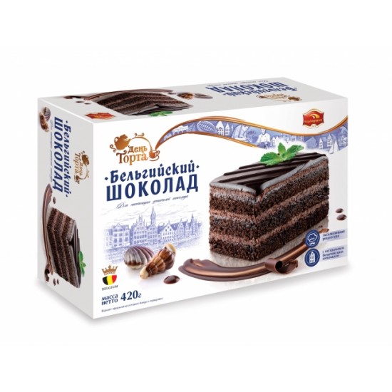Торт Бельгийский шоколад /Черёмушки/ 420 гр/ 1шт