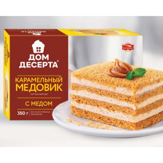 Торт Карамельный медовик  /Черёмушки/ 350гр/ 1шт   НОВИНКА