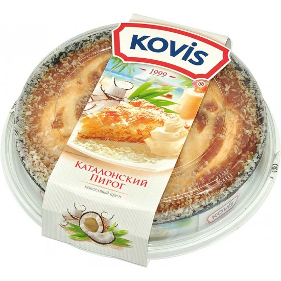 Пирог бисквитный Каталонский KOVIS с  начинкой КОКОС /Baker House/ 400 гр ШТУЧНО
