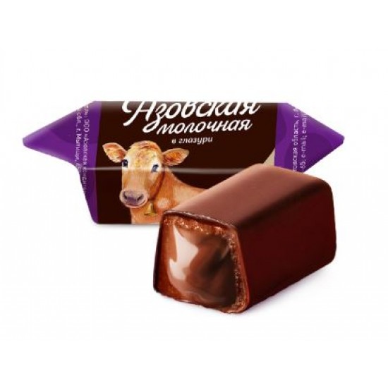 Кф. Азовская коровка со вкусом шоколада в глазури /Азов/ 4 кг