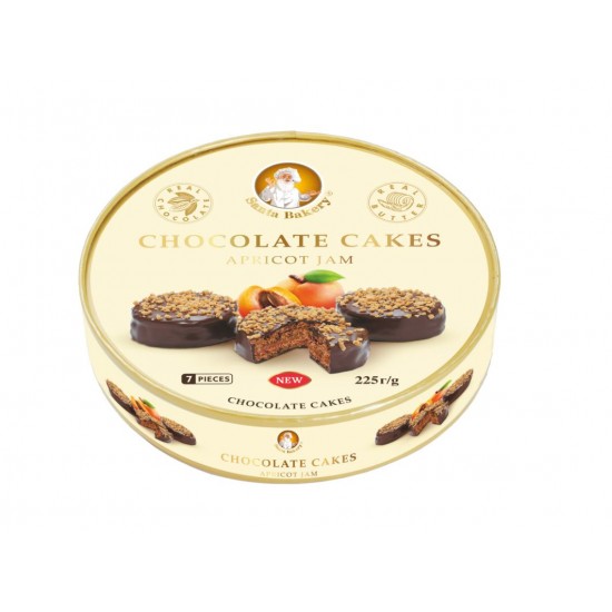 Пир.(ФАС) CHOCOLATE CAKES APRICOT JAM (Шоколадные пирожные с абрикосом) /Бискотти/ 225 гр ШТУЧНО