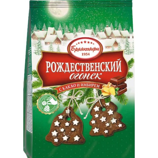 Печ.(фас) Рождественский огонек с какао и имбирем  300 гр /Брянконфи/