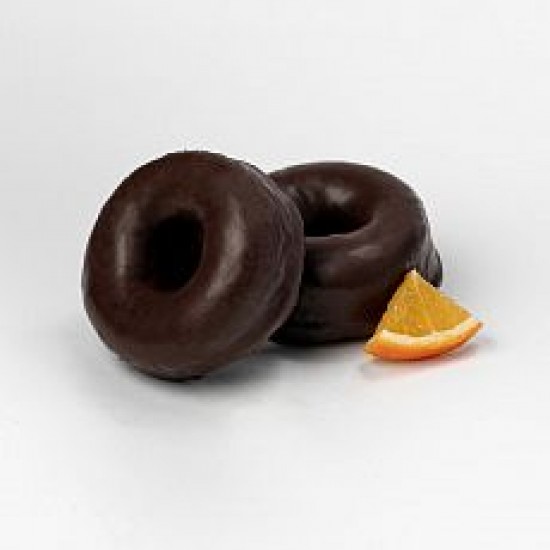 Пирожное ZEROшки (пончик) в шок. глазури апельсин /Хочу-Хочу/, 2 кг