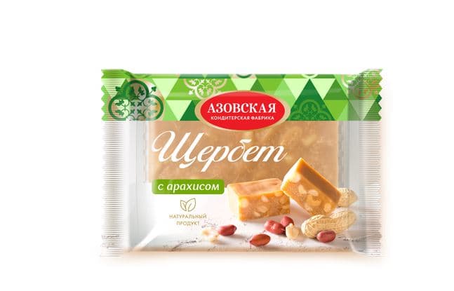 Щербет (фас) с арахисом 200гр /новое вложение/Азов/, ШТУЧНО