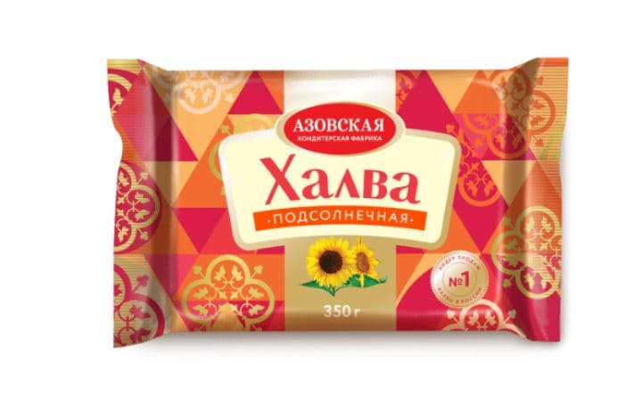 ШТУЧНО Халва (фас) подсолнечная 350гр /Азов/, ШТУЧНО