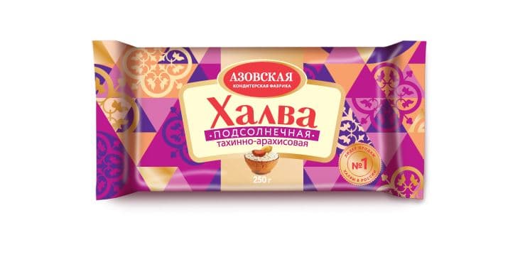 ШТУЧНО Халва (фас) тахинно-арахисовая 250гр /Азов/, ШТУЧНО