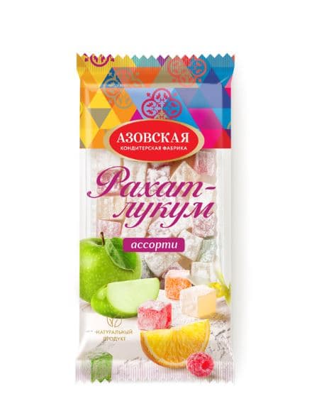 Рахат-лукум (фас) ассорти 200 гр /Азов/, ШТУЧНО