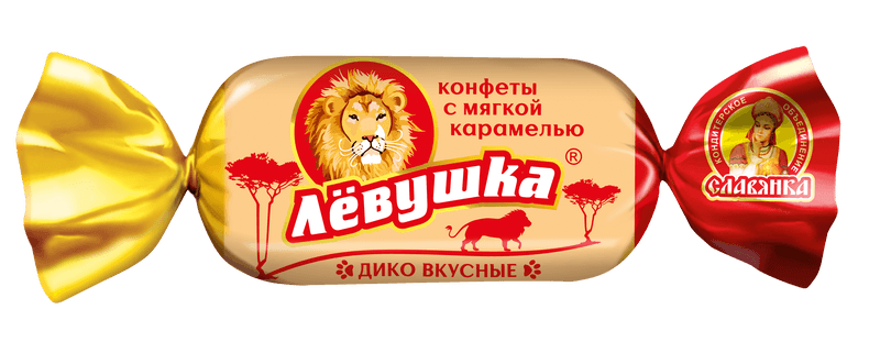 Кф./Славянка/ Левушка с карамелью 1 кг  ШТУЧНО!!