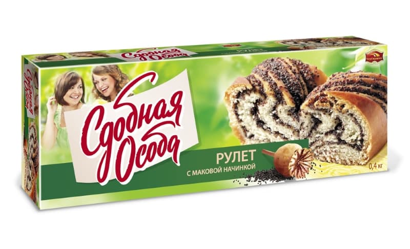 Рулет с маком /Черёмушки/ 400 гр 1 шт
