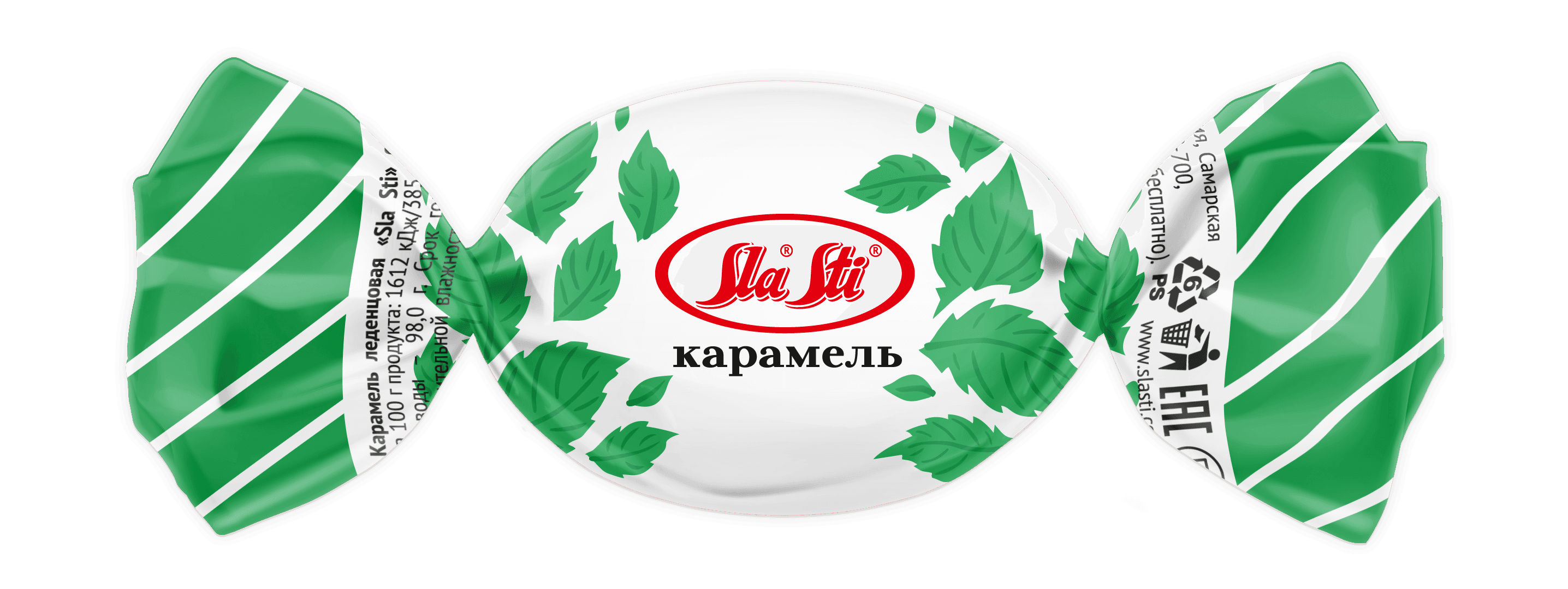 Кр./Sla Sti/ SlaSti  леденцовая со  вкусом МЯТЫ 1 кг ШТУЧНО