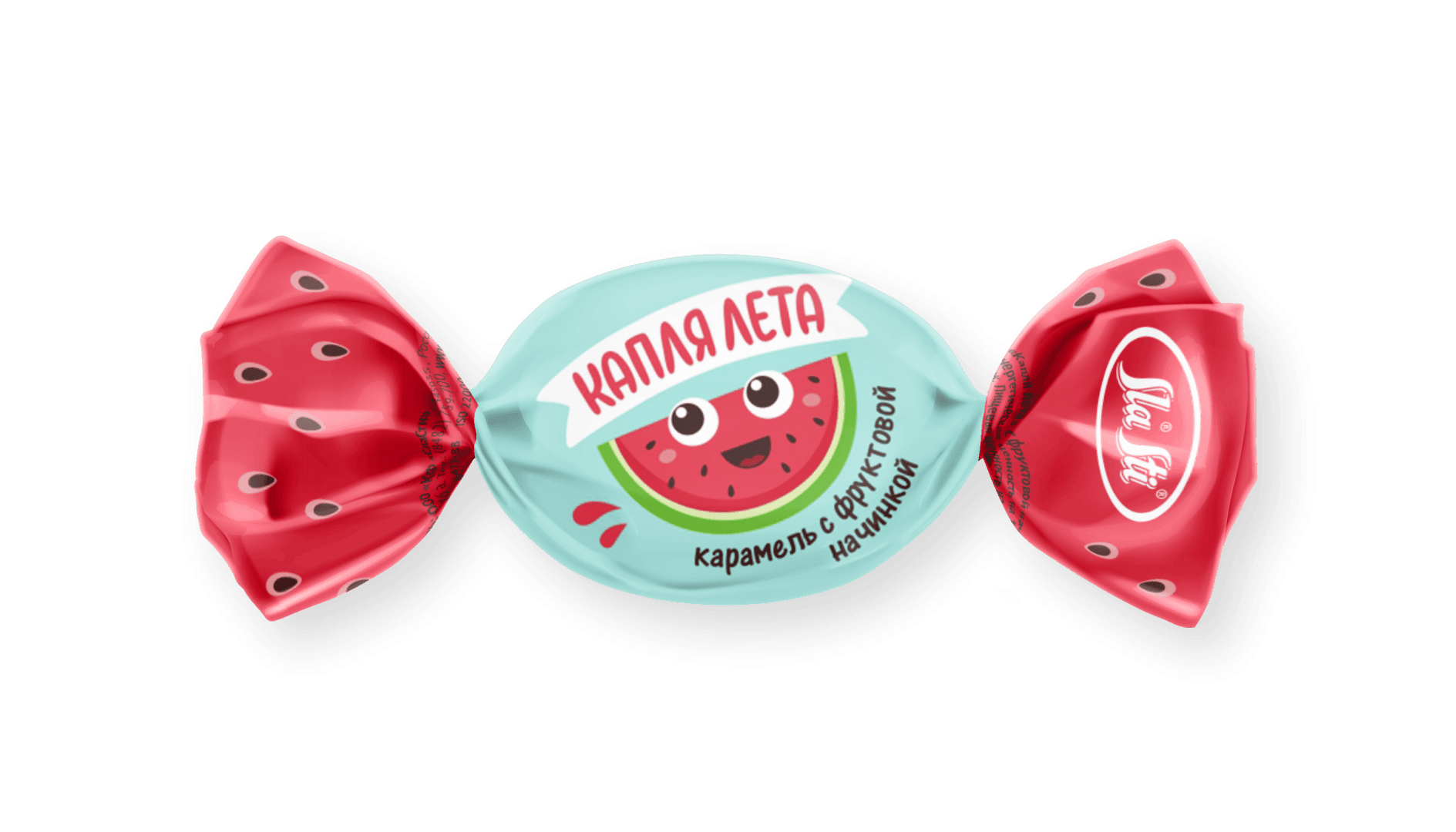 Кр./Sla Sti/ Капля лета с фрукт. начинкой со вкусом АРБУЗА 1 кг  ШТУЧНО