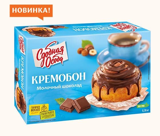 Пирог Кремобон МОЛОЧНЫЙ ШОКОЛАД /Черёмушки/ 380 гр 1 шт  НОВИНКА