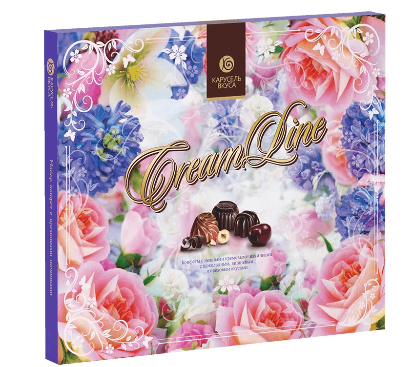 Наб.кф. Карусель вкуса Cream Line НЕЖНЫЙ БУКЕТ  /КонцернШоколадница/ 340 гр ШТУЧНО