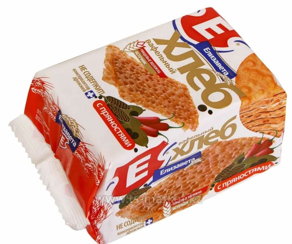 Вафельный хлеб (фас) Елизавета С ПРЯНОСТЯМИ 80 гр ШТУЧНО