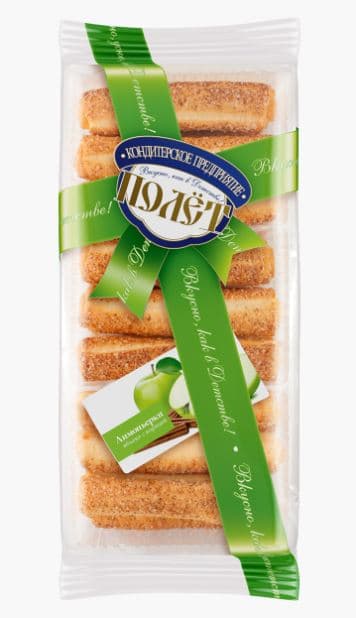Лимоньерки с ЯБЛОКОМ И КОРИЦЕЙ (слоеный десерт) /Полет/ 300 гр 10 шт НОВИНКА