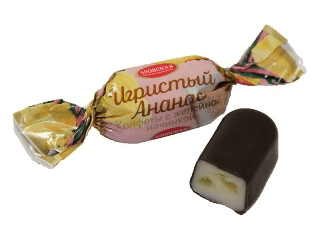 ШТУЧНО Кф. Игристый Ананас /Азов/ ШТУЧНО!! 1 кг НОВИНКА