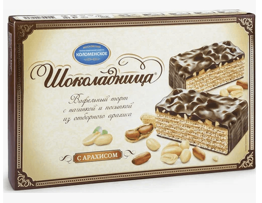 Торт Шоколадница с арахисом  /Колом/ 400 гр ШТУЧНО