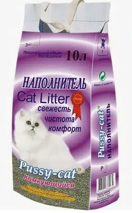 Pussy-Cat  Наполнитель Комующийся  / ХИТПРОД/  10л