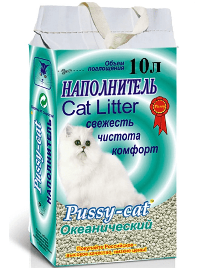 Pussy-Cat Наполнитель Океанический  / ХИТПРОД /  10 л