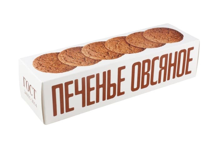 ШТУЧНО Печ. Овсяное КЛАССИЧЕСКОЕ (на сливоч. масле) /Полет/ 250 гр ШТУЧНО