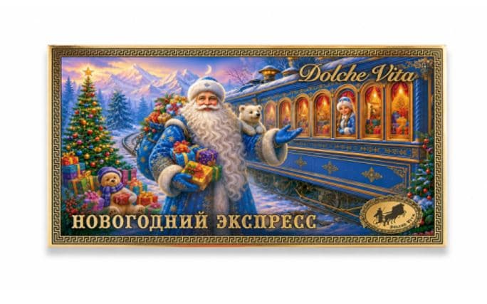 Ш-д. /Дольче Вита/ НГ Новогодний Экспресс темный 100 гр ШТУЧНО