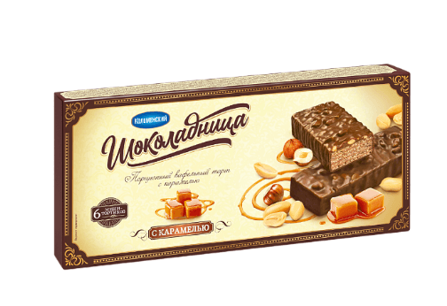 Торт Шоколадница с карамелью (1065)/Колом/ 180 гр ШТУЧНО