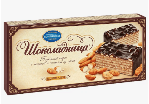 Торт Шоколадница с минд (1298)/Колом/ 230 гр ШТУЧНО