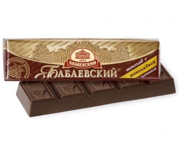 ШОКОЛАД Бабаевский с шок нач 1/50 / 20шт