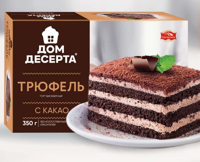 Торт Трюфель с какао /Черёмушки/ 350гр/ 1шт   НОВИНКА