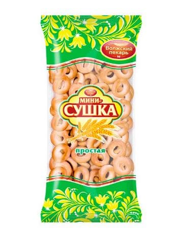 Сушки (ФАС)  Мини ПРОСТАЯ 180 гр /Волжский Пекарь/, 20 шт