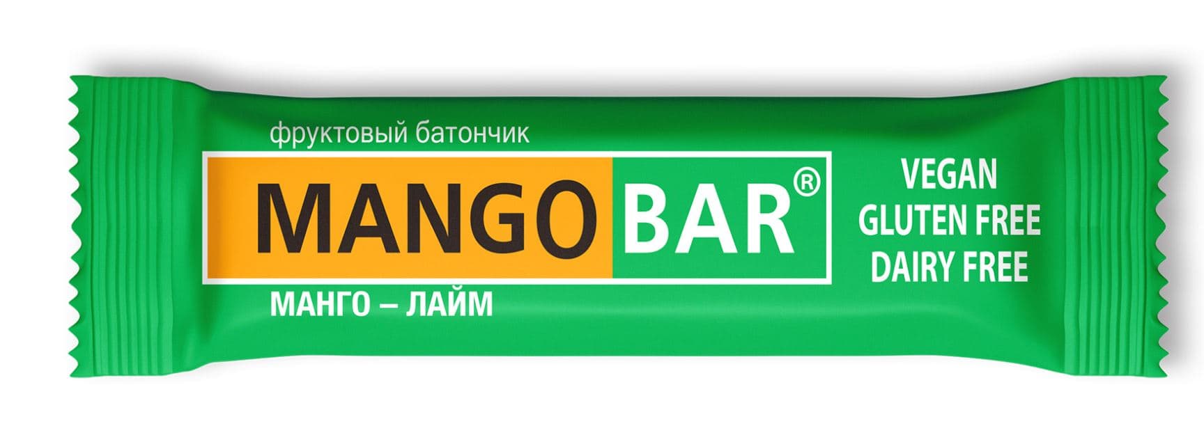 Батончик MANGOBAR фруктовый МАНГО-ЛАЙМ /Агроимпорт/ 30 гр 20 шт    vegan!  без глютена