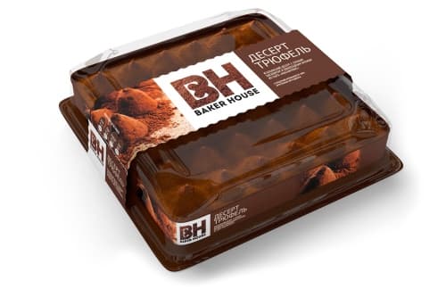 Торт бисквитный с кремовой начинкой ТРЮФЕЛЬ  /Baker House/ 500 гр ШТУЧНО!!!!