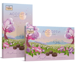 Наб.кф./Шок. Кутюрье/ Ассорти РАСЦВЕТАЙ ОТ СЧАСТЬЯ  250 гр    ШТУЧНО
