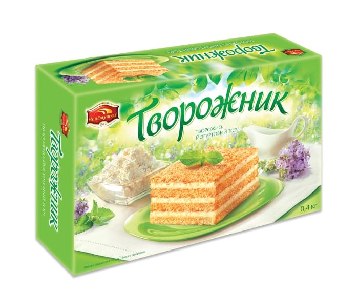 Торт Творожник /Черёмушки/ 400гр/ 1шт