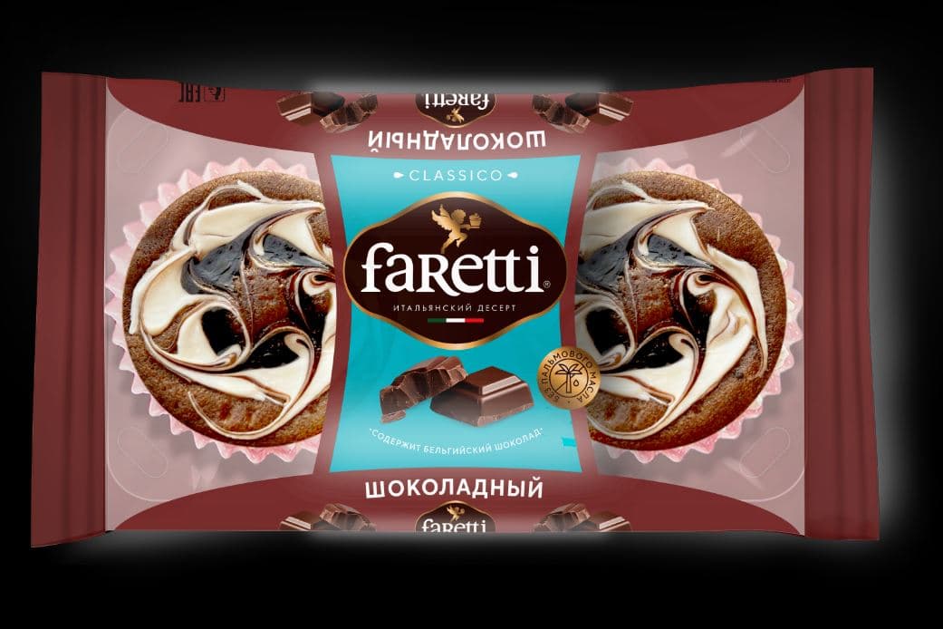 Мини-пирог (Пирожное)  Classico Шоколадный /FARETTI/ 130 гр ШТУЧНО