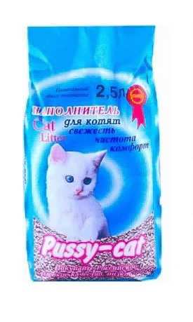 Pussy-Cat Наполнитель  для котят Океанический / ХИТПРОД / 2,5 л
