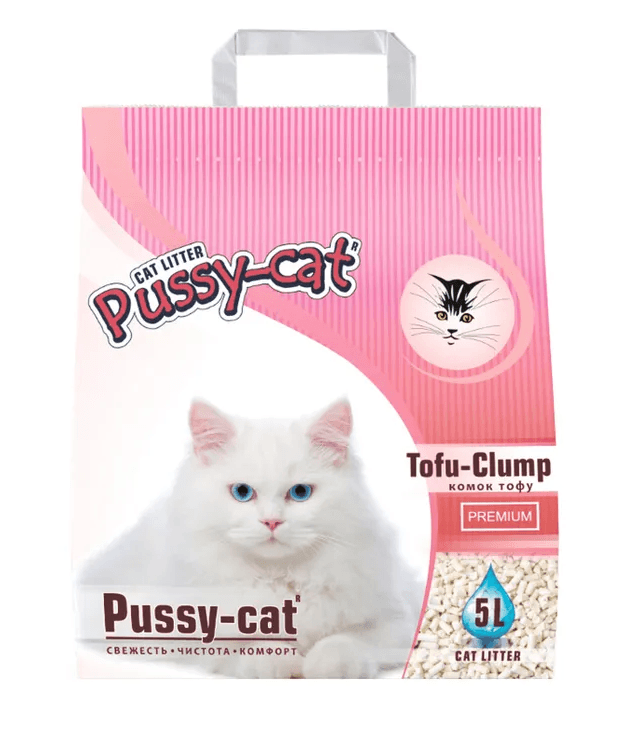 Pussy-Cat  Наполнитель Комок Tofu Premium  / ХИТПРОД / 5 л