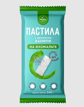 ИЗОМАЛЬТА Пастила (фас) на ИЗОМАЛЬТЕ в кокосовой стружке  /Нева/, 140 гр ШТУЧНО!!