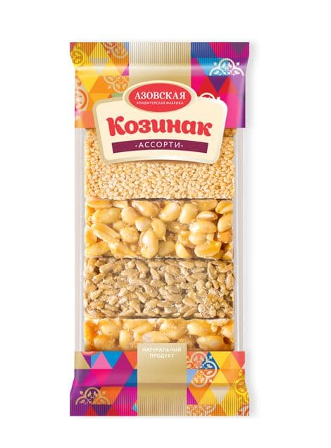 Козинаки (фас) Ассорти 280 гр /Азов/, 11 шт  НОВОЕ ВЛОЖЕНИЕ!!! ПОСТНОЕ