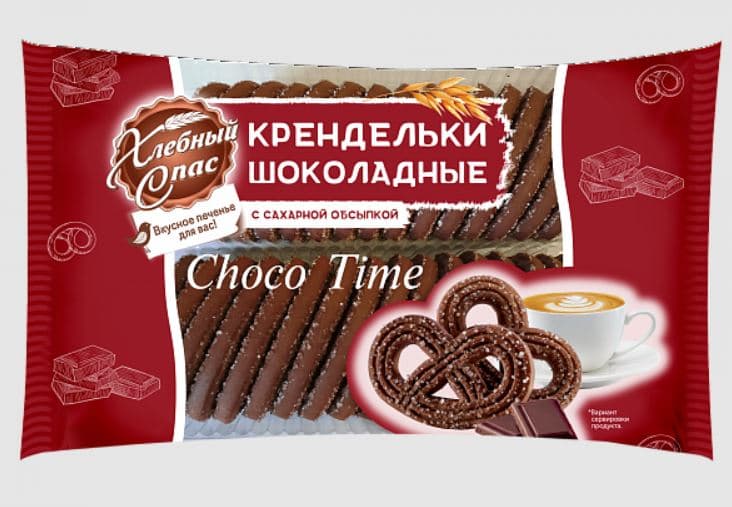 Печ (ФАС) КРЕНДЕЛЬКИ ШОКОЛАДНЫЕ  /Хлебный Спас/ 320 гр ШТУЧНО