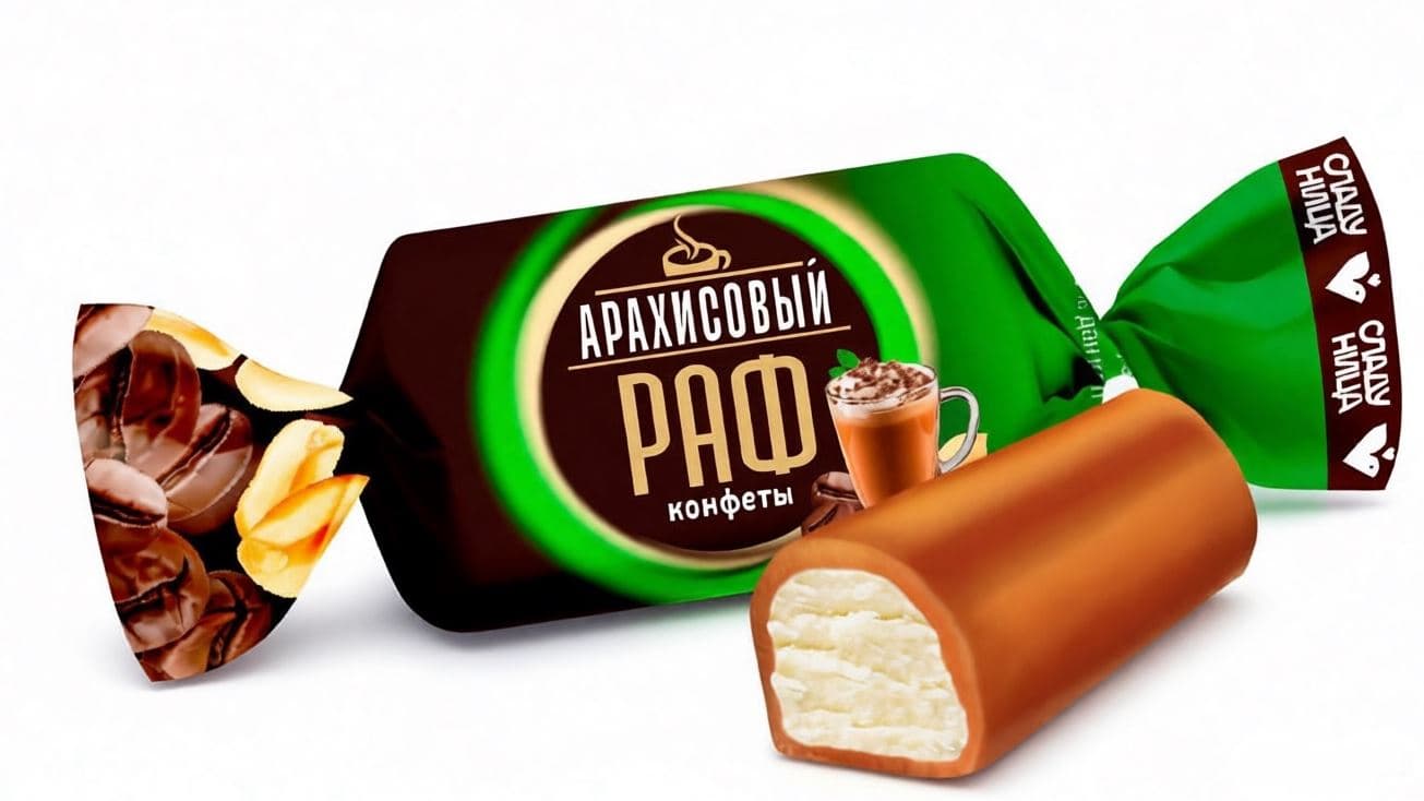 Кф. Арахисовый раф /Сладуница/  1 кг ШТУЧНО!!