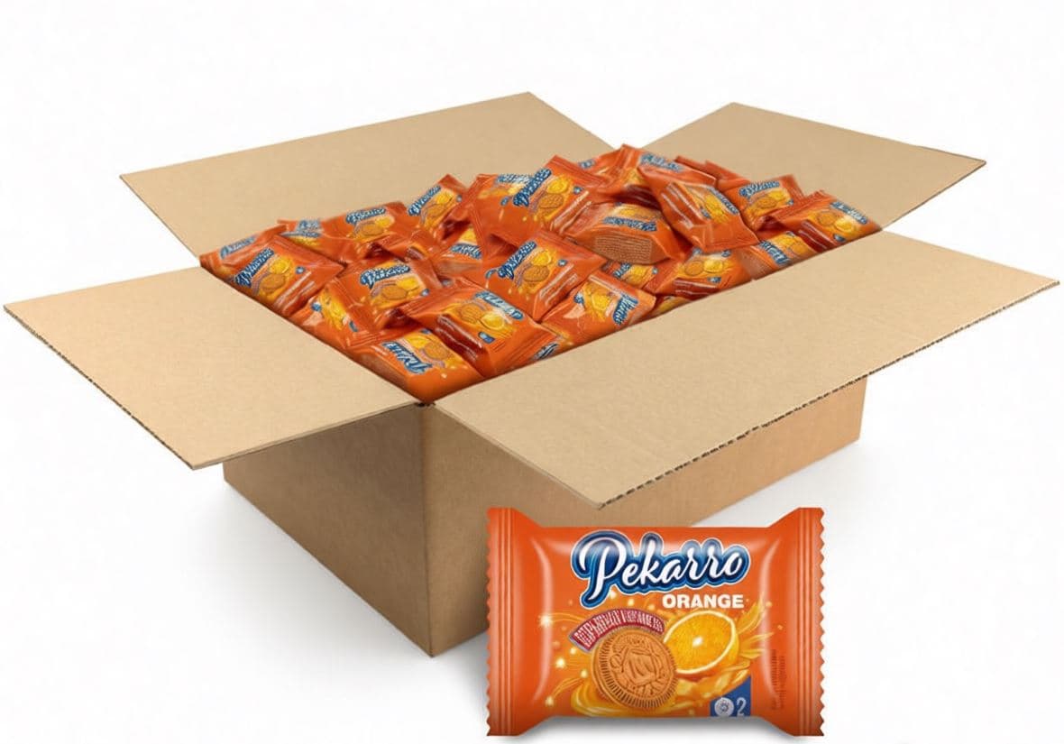 Печ. Pekarro orange с АПЕЛЬСИНОВОЙ НАЧИНКОЙ и взрывной карамелью /Морозова/ 3 кг   НОВИНКА