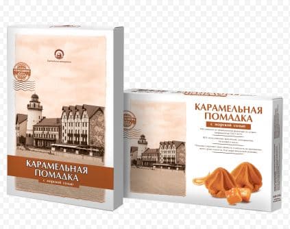 КОНФ КОР Карамельная помадка с морской солью Kenigsberg 150 гр ШТУЧНО!!! /Балтийская Жемчужина/
