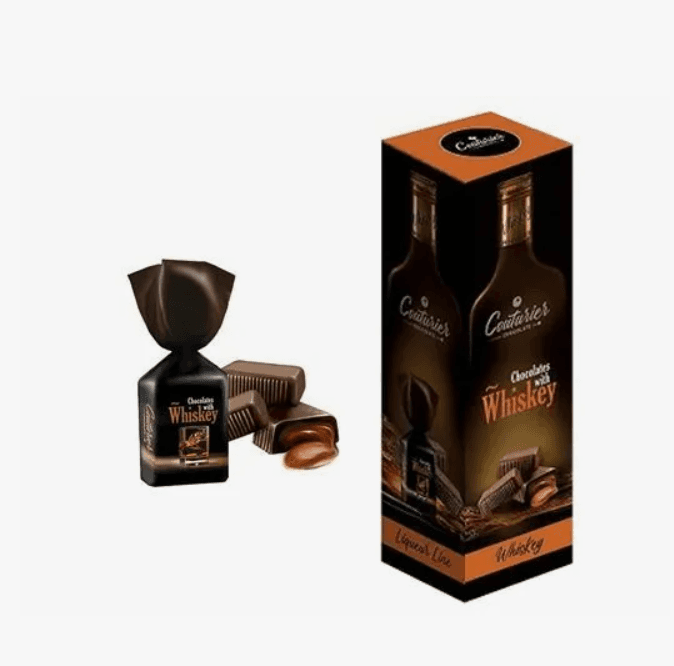 Наб.кф./Шок. Кутюрье/ LIQUEUR LINE ликерная линия с ВИСКИ 105 гр.ШТУЧНО