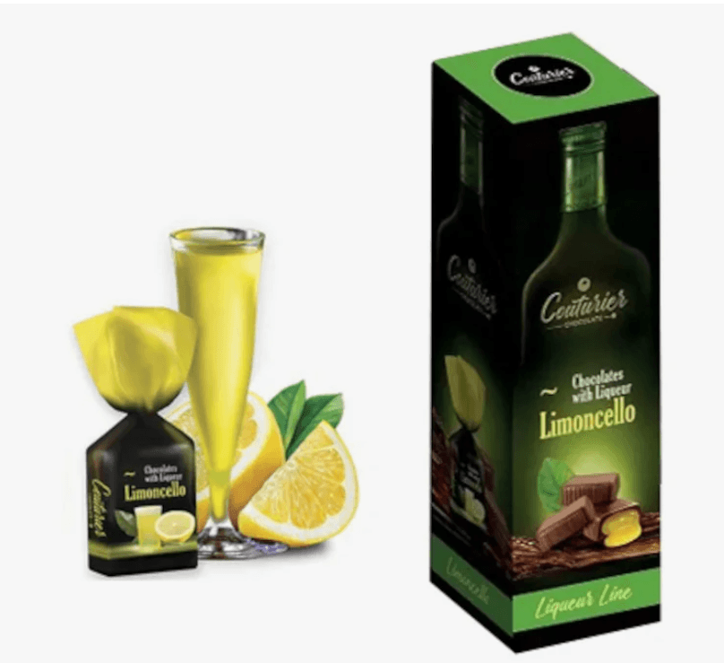 Наб.кф./Шок. Кутюрье/ LIQUEUR LINE ликерная линия со вкусом ЛИМОНЧЕЛЛО 105 гр.ШТУЧНО