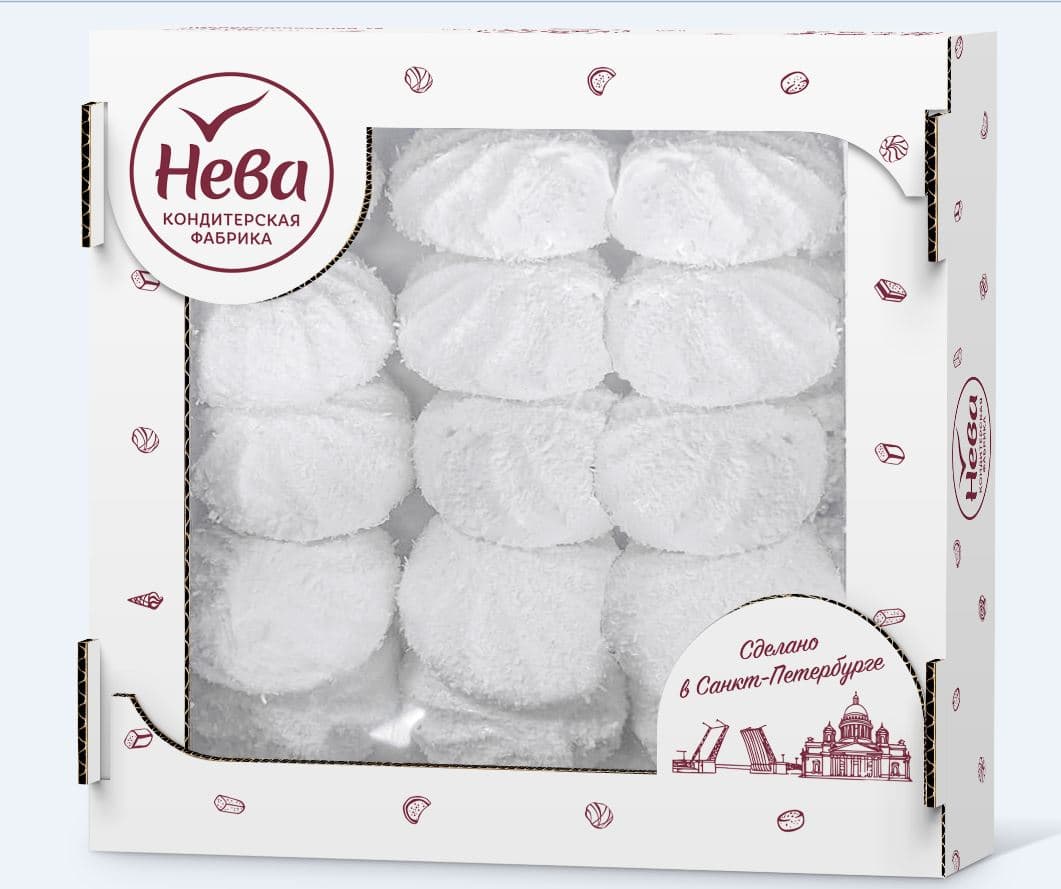 ИЗОМАЛЬТА З-р. Со вкусом ванили на ИЗОМАЛЬТЕ в кокосовой стружке МИНИ-ЭКРАН /Нева/, 280 гр ШТУЧНО!!