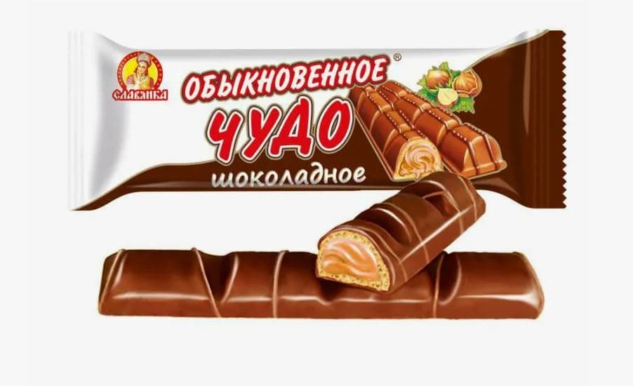 Кф.(фас)/Славянка/ Батончик Обыкновенное чудо Шоколадное  55 гр 24 шт